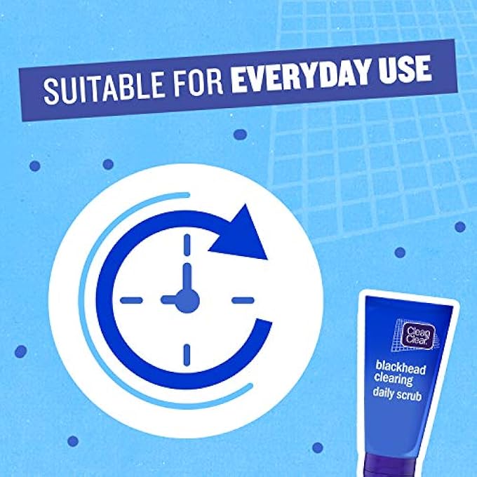 Clean & Clear BLACKHEAD CLEARING DUO, 200ML CLEANSER AND 150ML SCRUB, SALICYLIC ACID FORMULA TO PREVENT BLACKHEADS AND DELICATELY REMOVE DEAD SKIN - Image 4